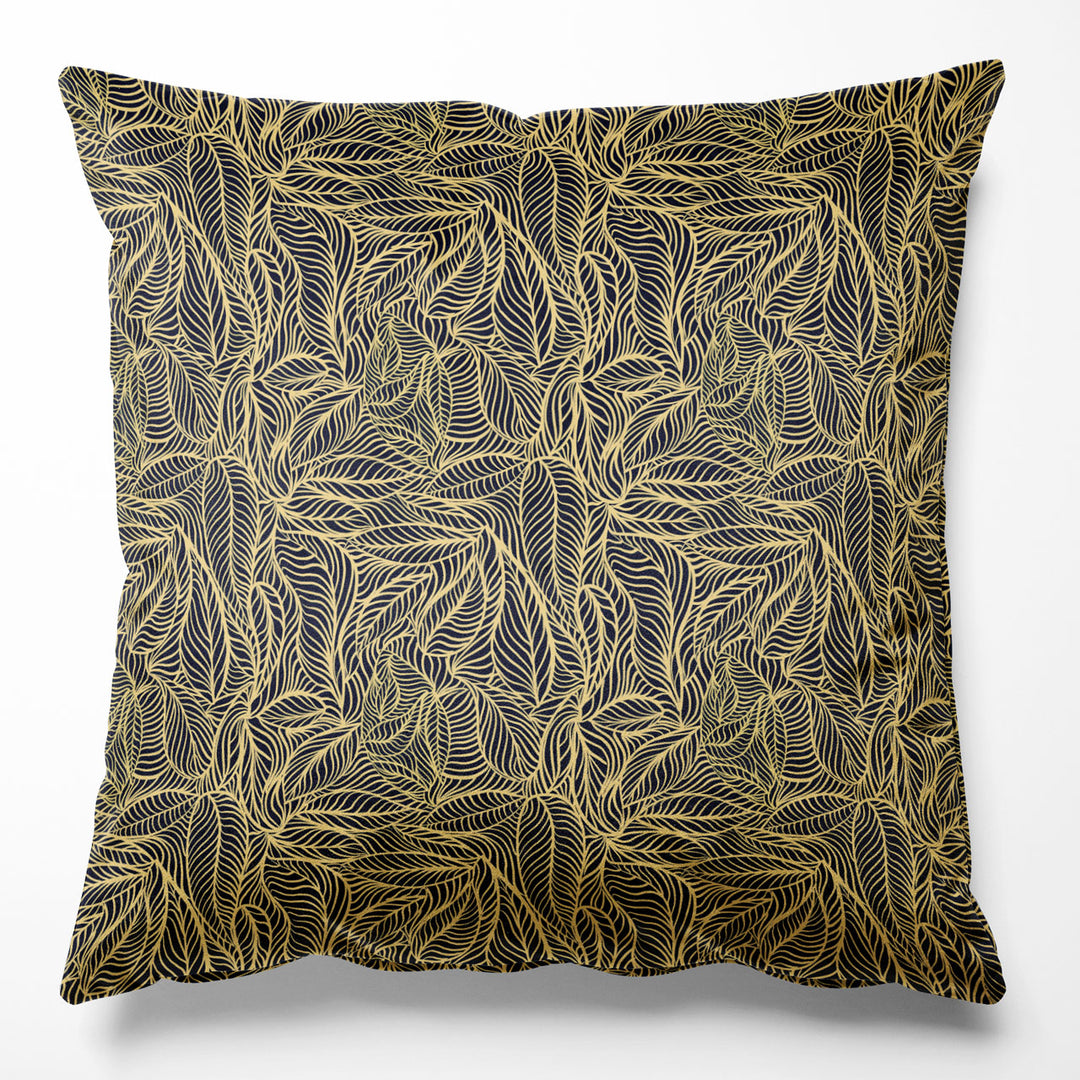 Agnes Black and Gold Cushion