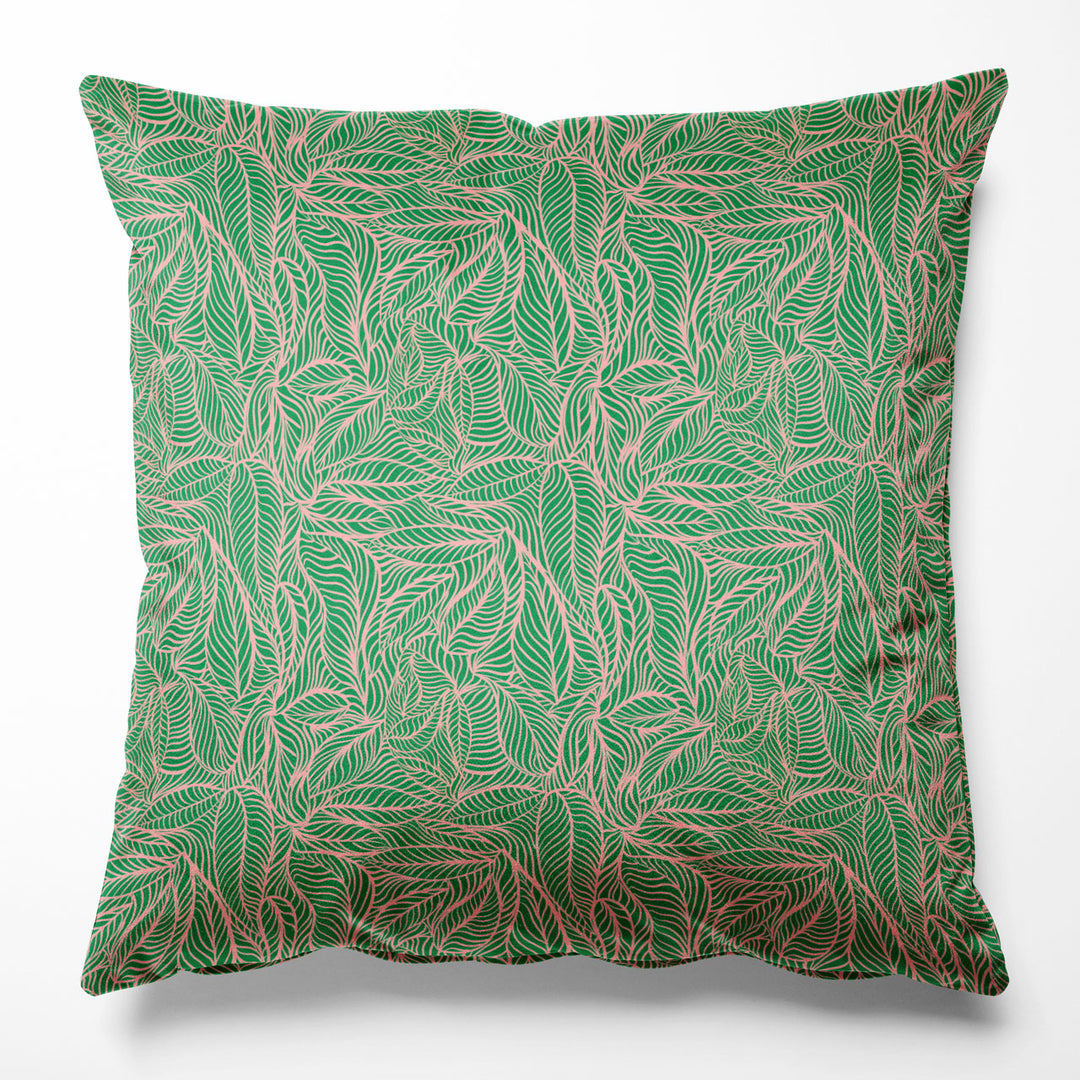 Agnes Green and Pink Cushion