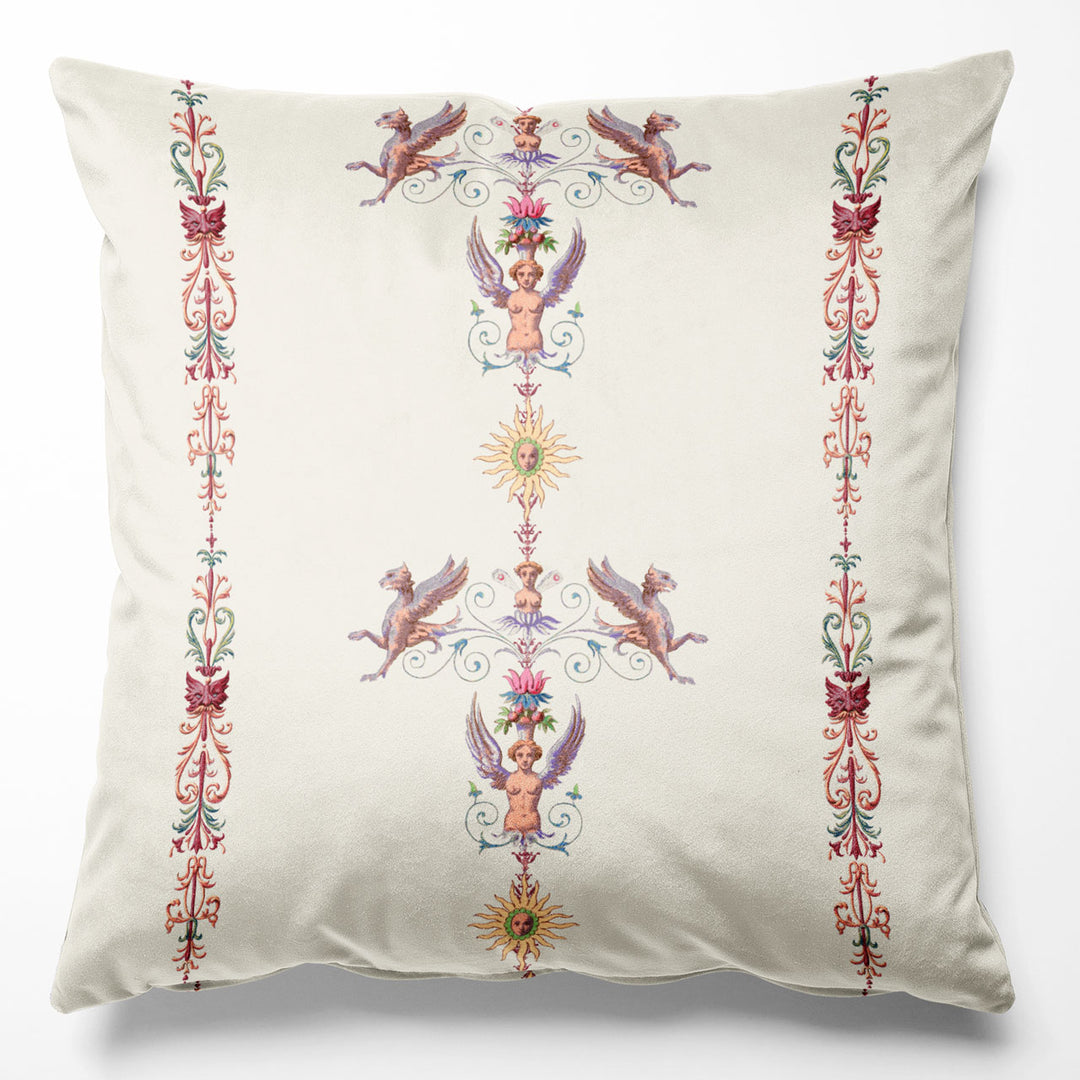 Angels and Suns Cream Cushion