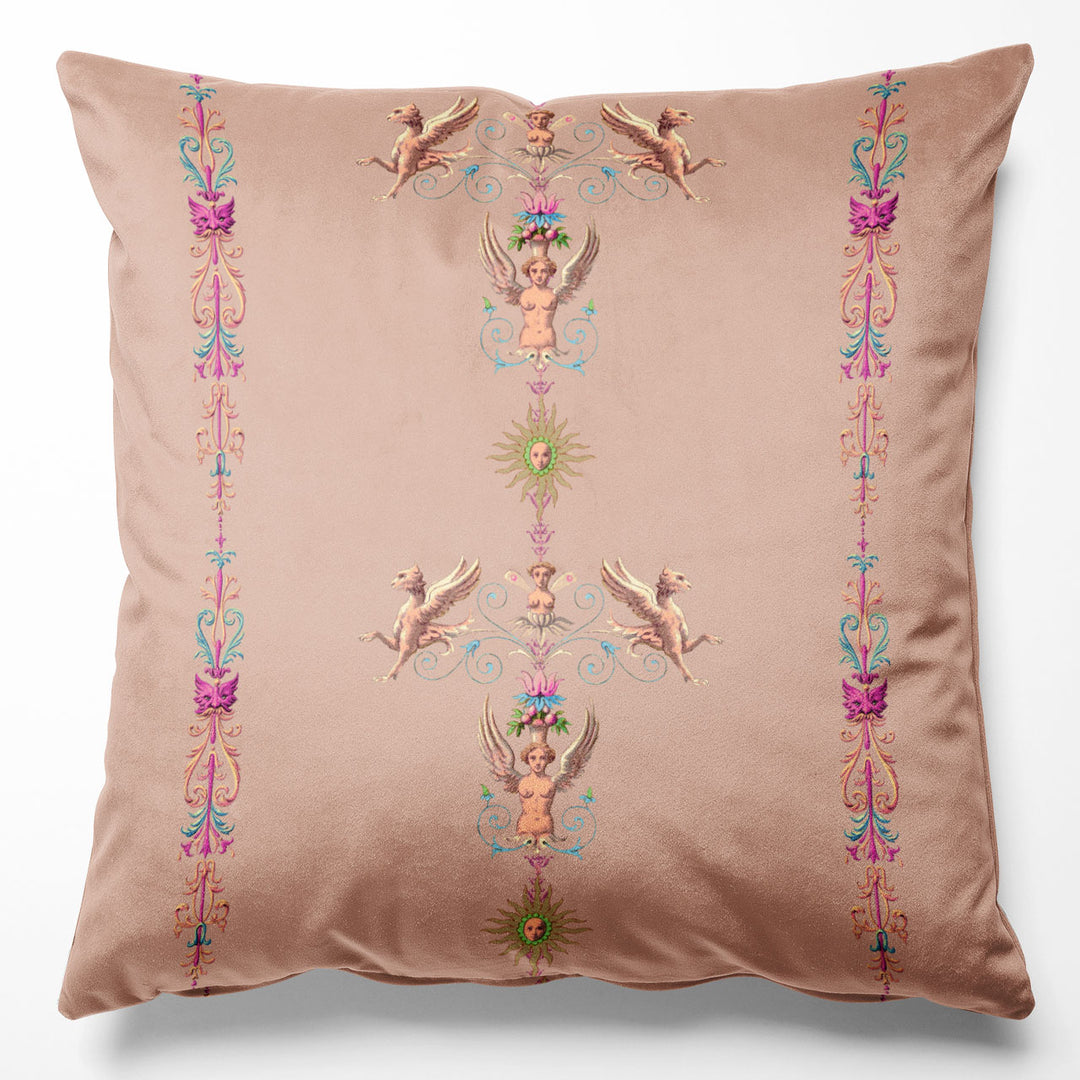 Angels and Suns Salmon Cushion