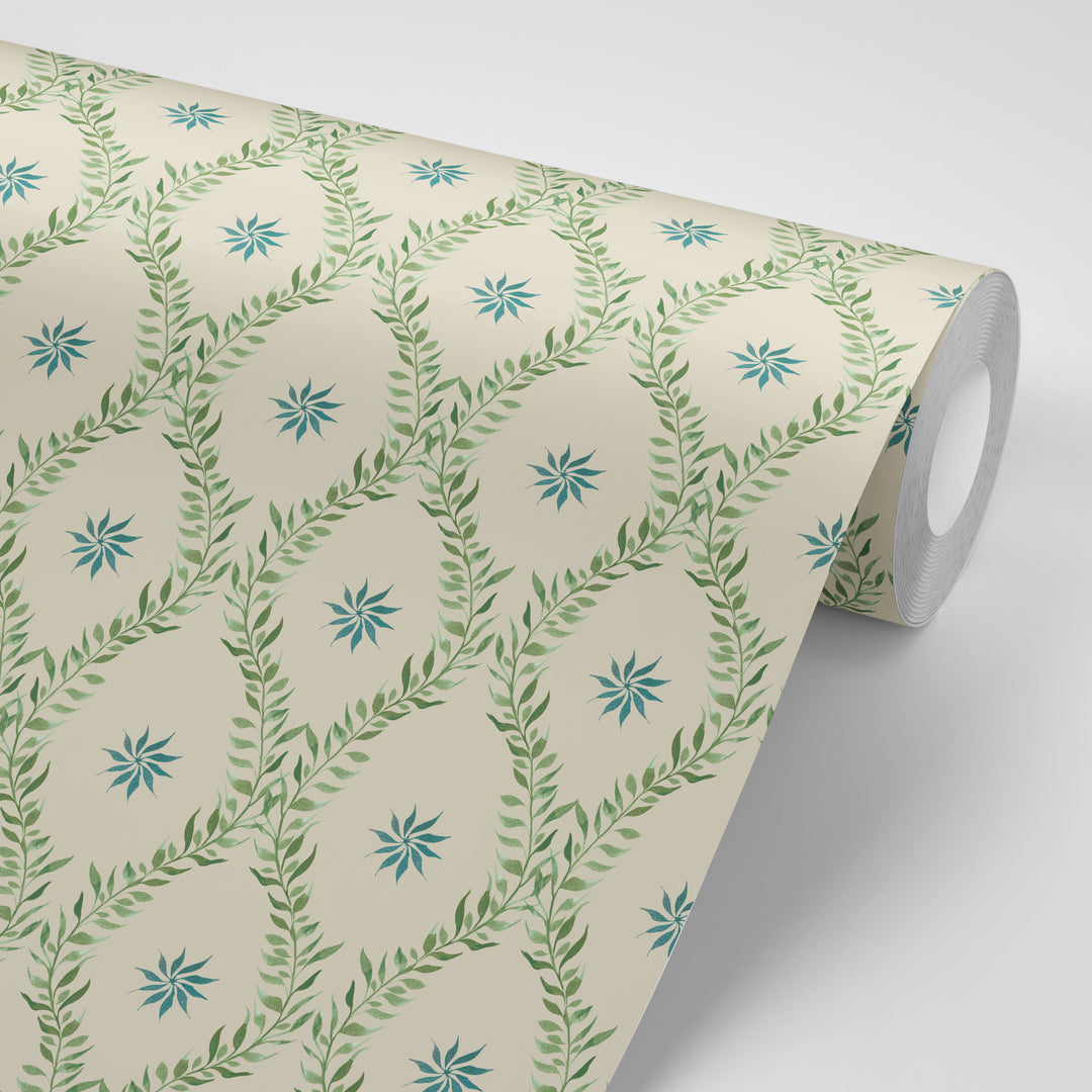 Belle Sage Green Wallpaper