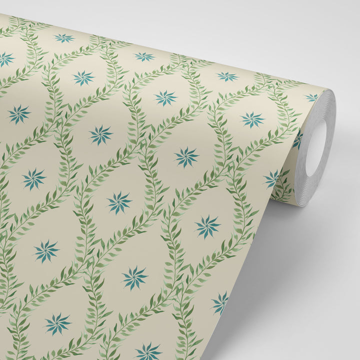 Belle Sage Green Wallpaper