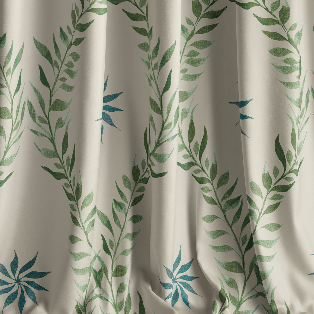 Belle Sage Green Recycled Velvet Sample