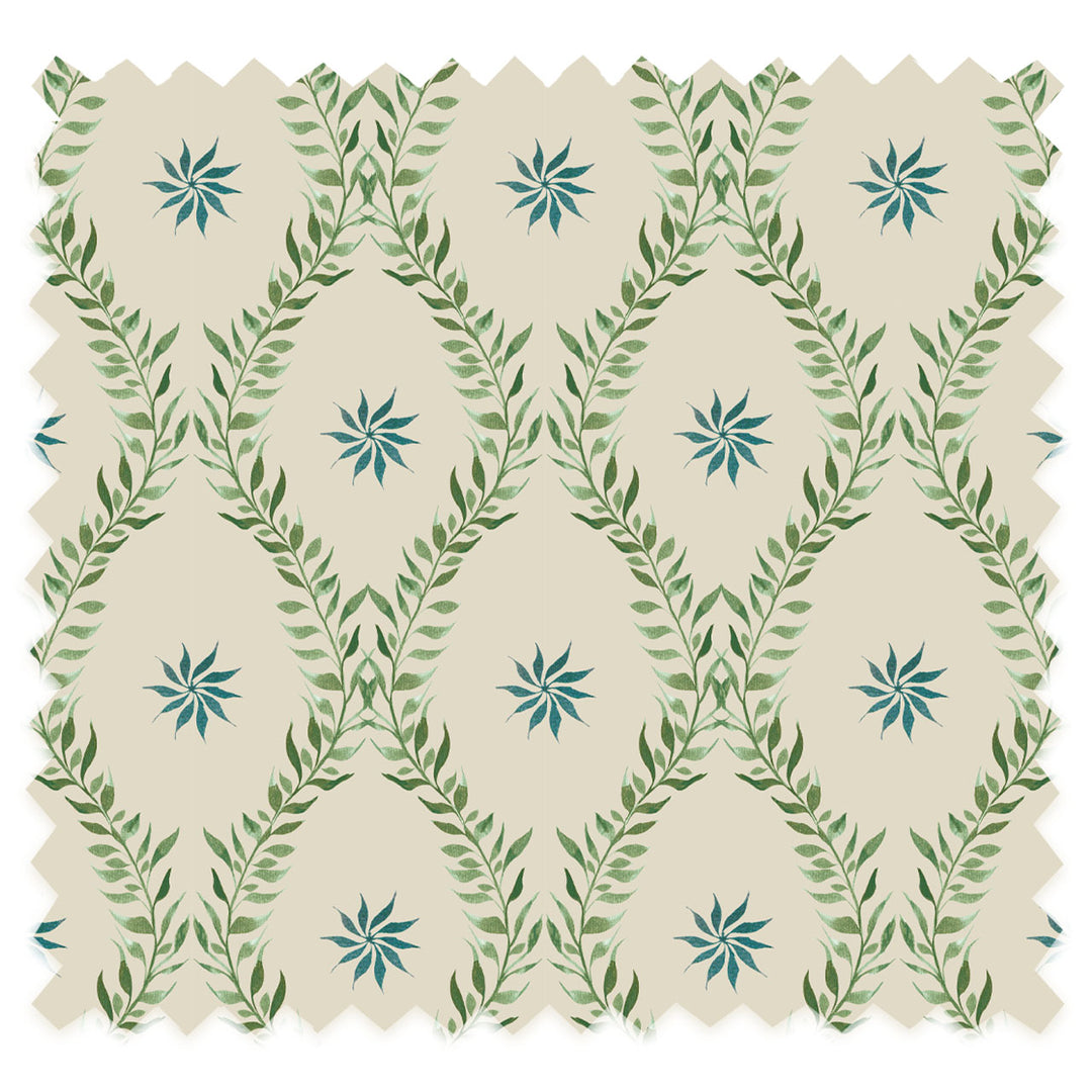 Belle Sage Green Recycled Velvet Sample