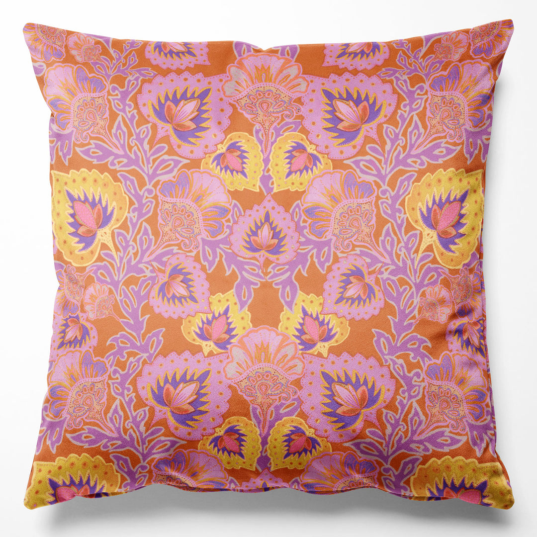 Garden of India Tangerine Cushion