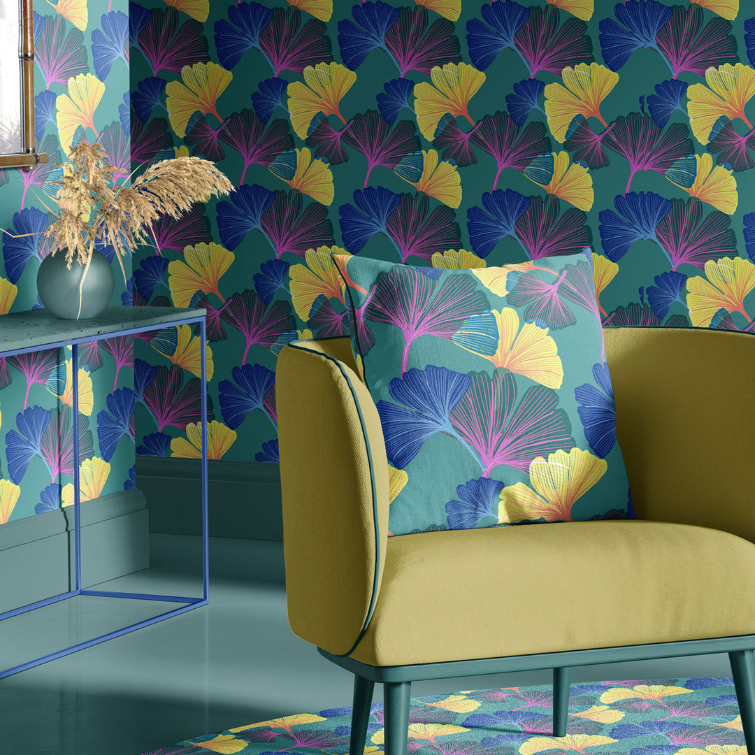 Ginkgo Shamrock Wallpaper