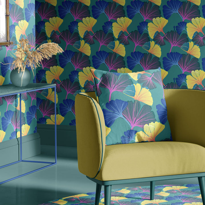 Ginkgo Shamrock Wallpaper