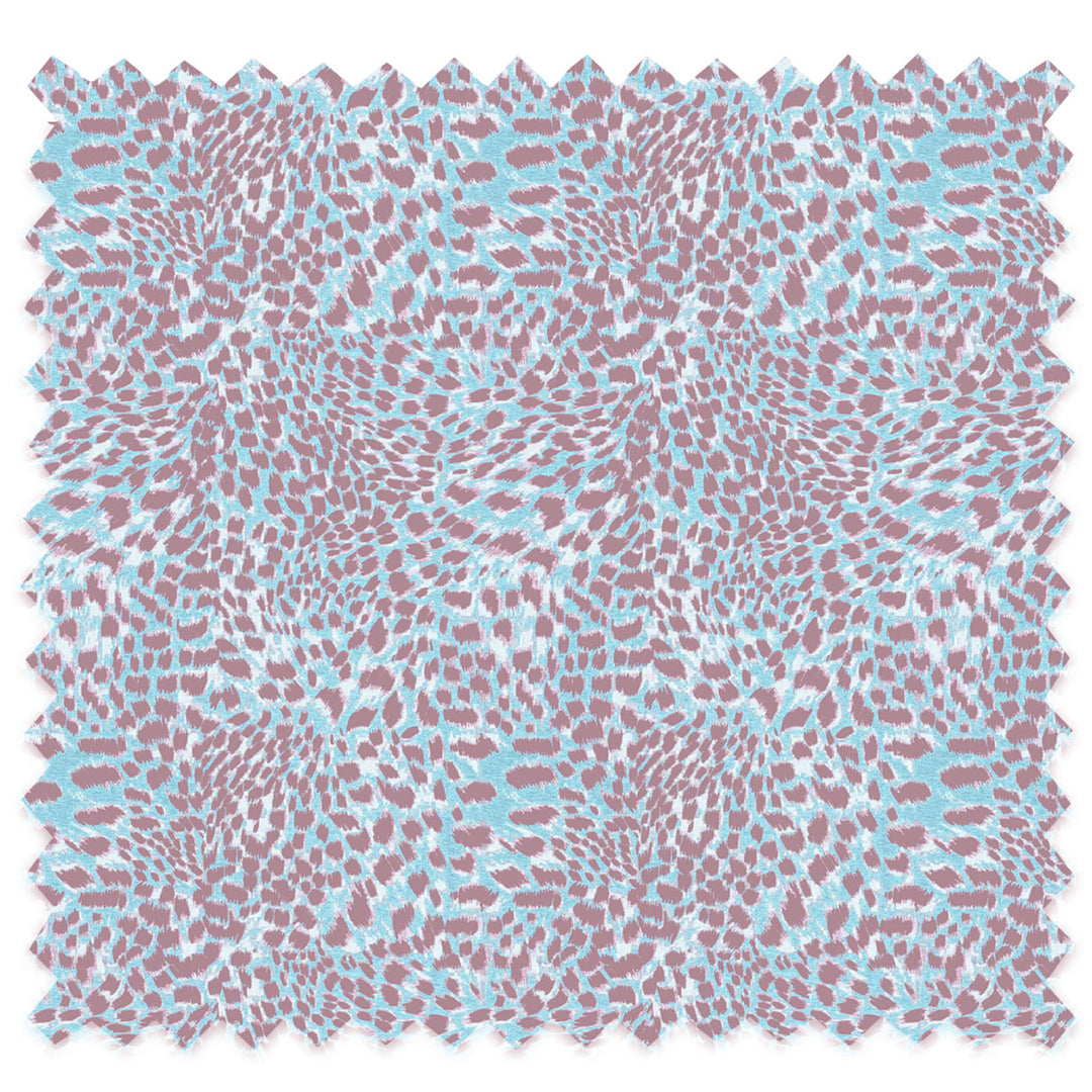 Leopard Ice Blue Velvet