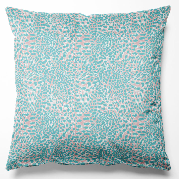 Leopard Peach Sorbet Velvet Cushion