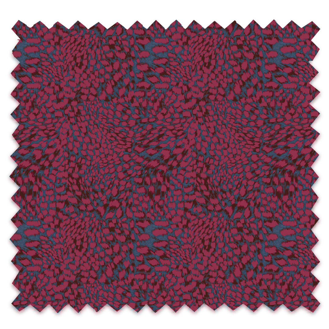 Leopard Magenta Crush Velvet Fabric
