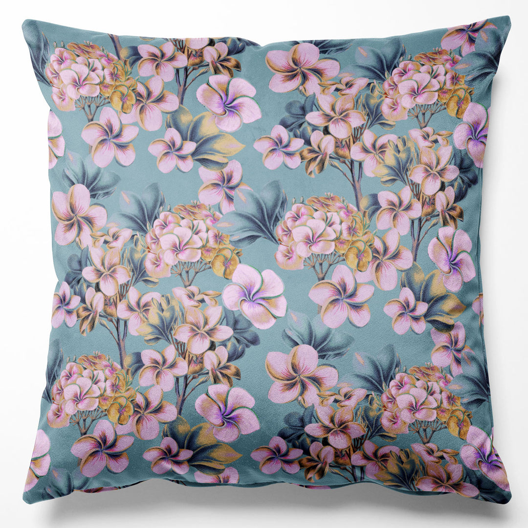 Les Fleurs Powder Blue Cushion