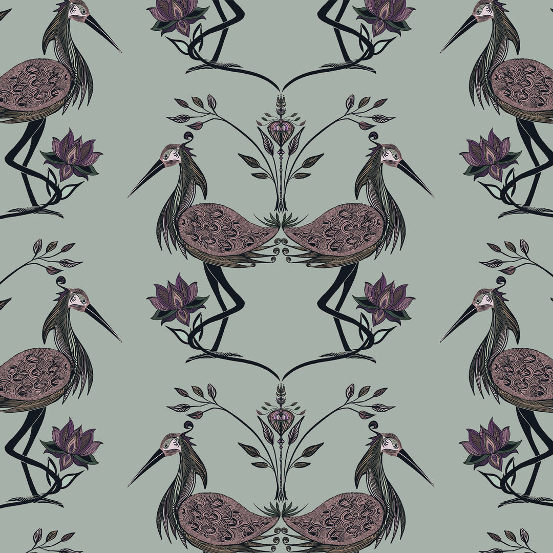 Lotus Pistachio Wallpaper