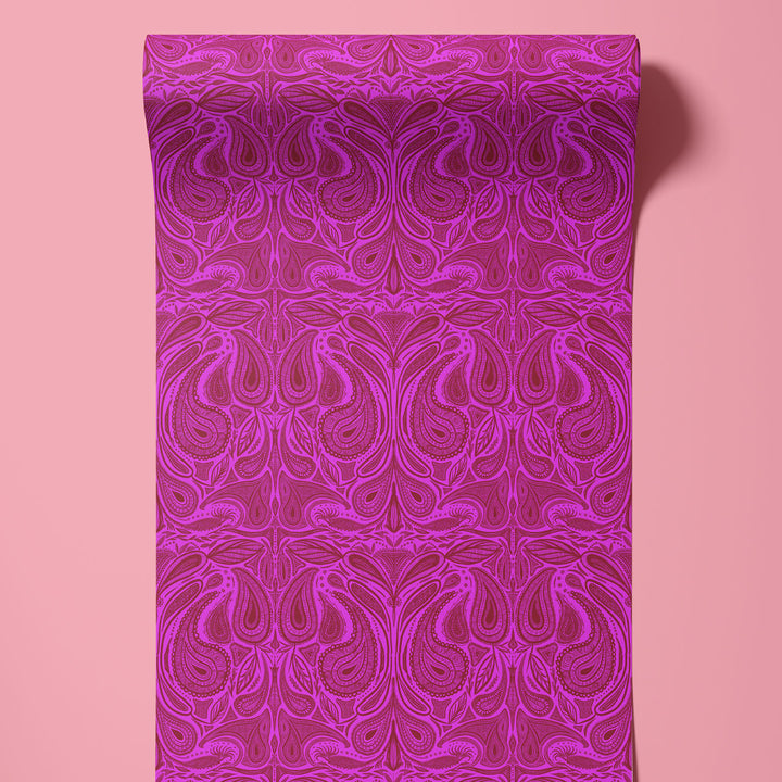 Margaux Fuchsia Wallpaper