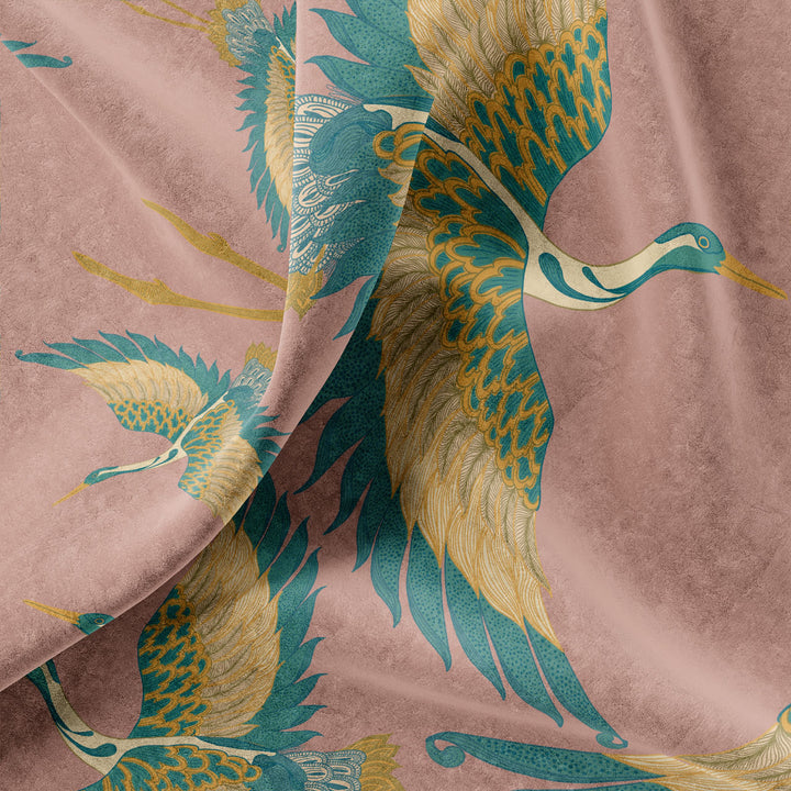 Pachamama Rose Velvet Fabric
