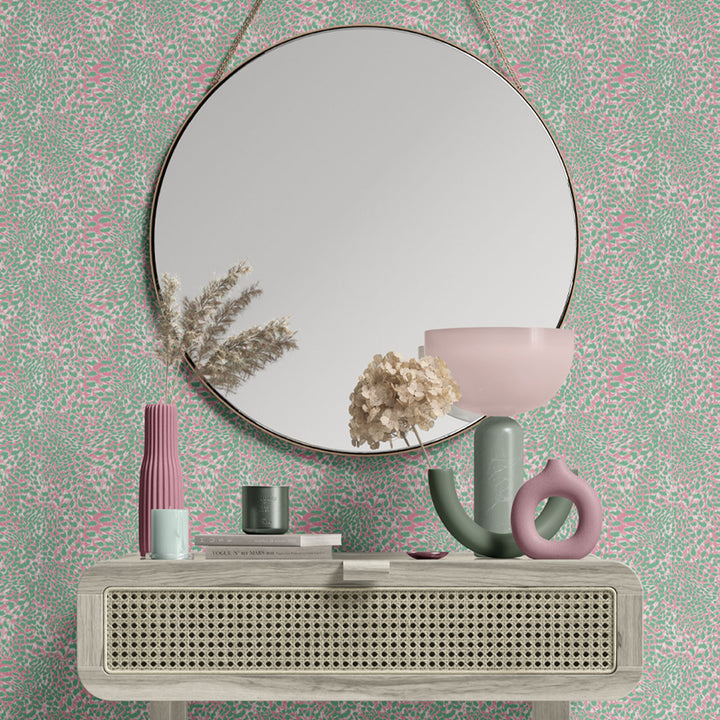 Leopard Pink Sorbet Wallpaper