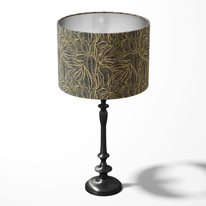 Agnes Black and Gold Drum Lampshade