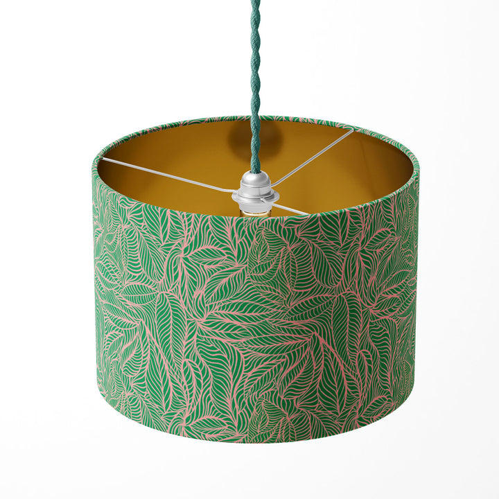 Agnes Green and Pink Drum Lampshade