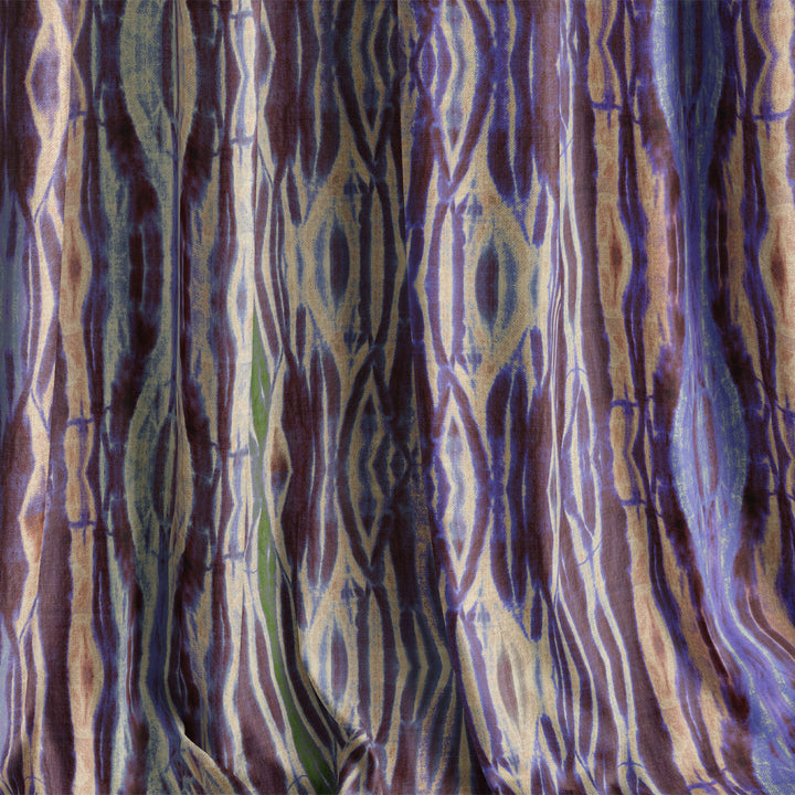 Plum Arashi Velvet Fabric