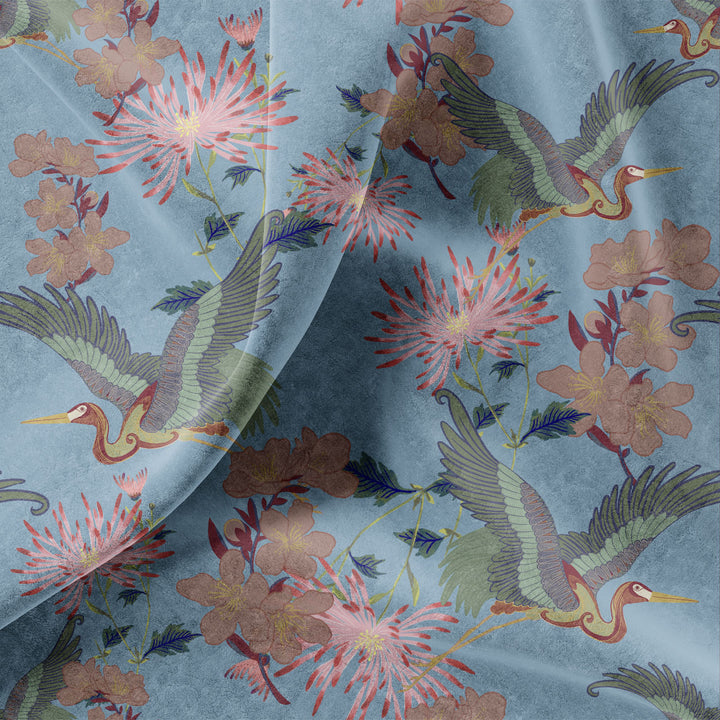 Blossom Sky Velvet Sample