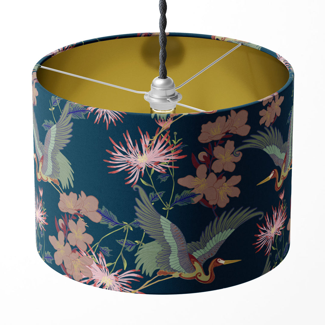 Blossom Midnight Drum Lampshade