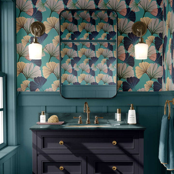 Ginkgo Blue Wallpaper