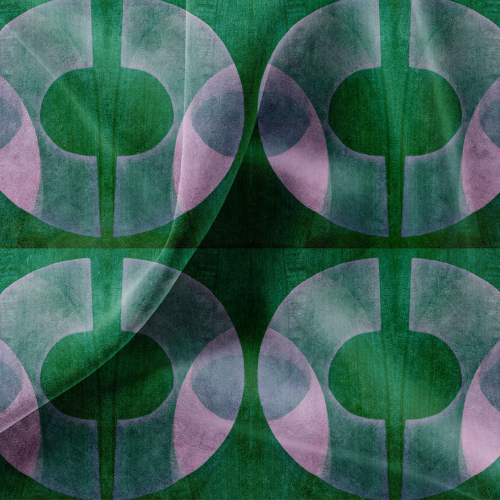 Bouclé Emerald Velvet Fabric