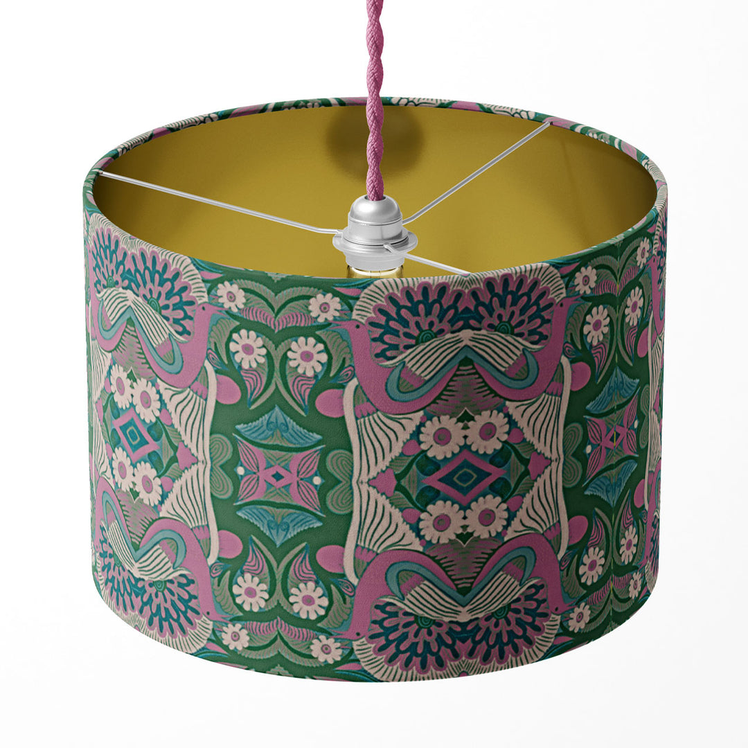 Esprit Magenta Drum Lampshade