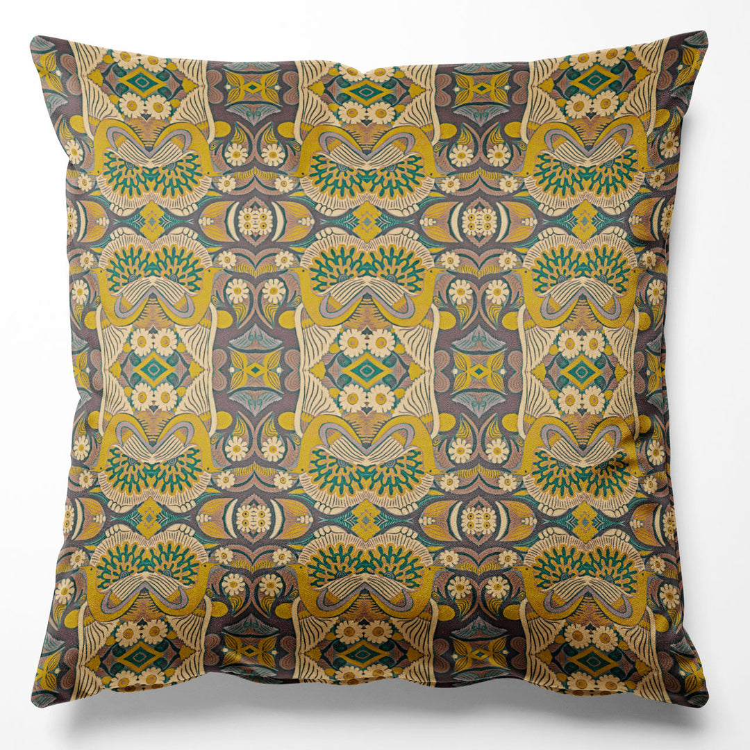 Esprit Mustard Velvet Cushion
