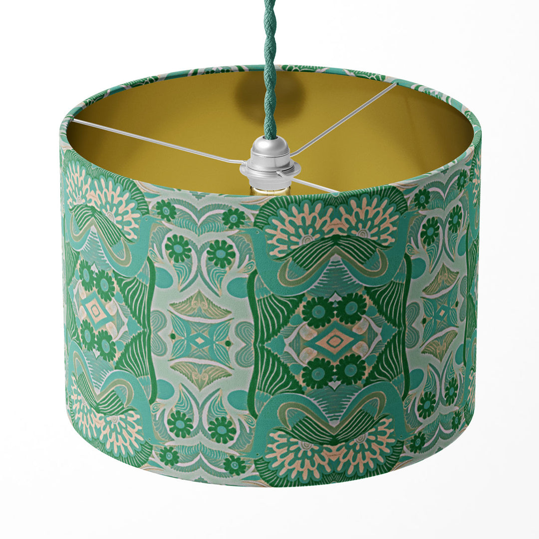 Esprit Sea Green Drum Lampshade