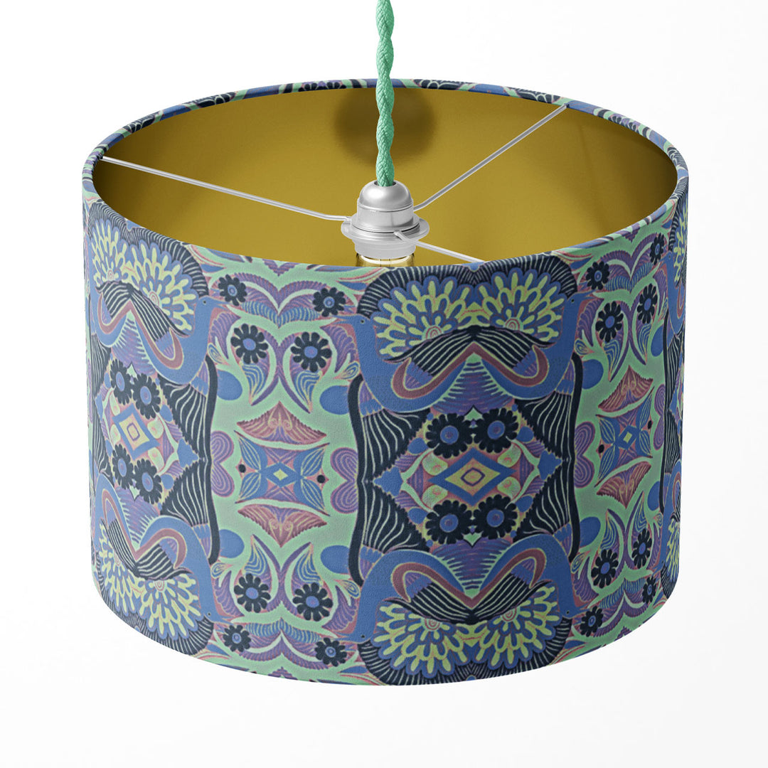 Esprit Violet Drum Lampshade