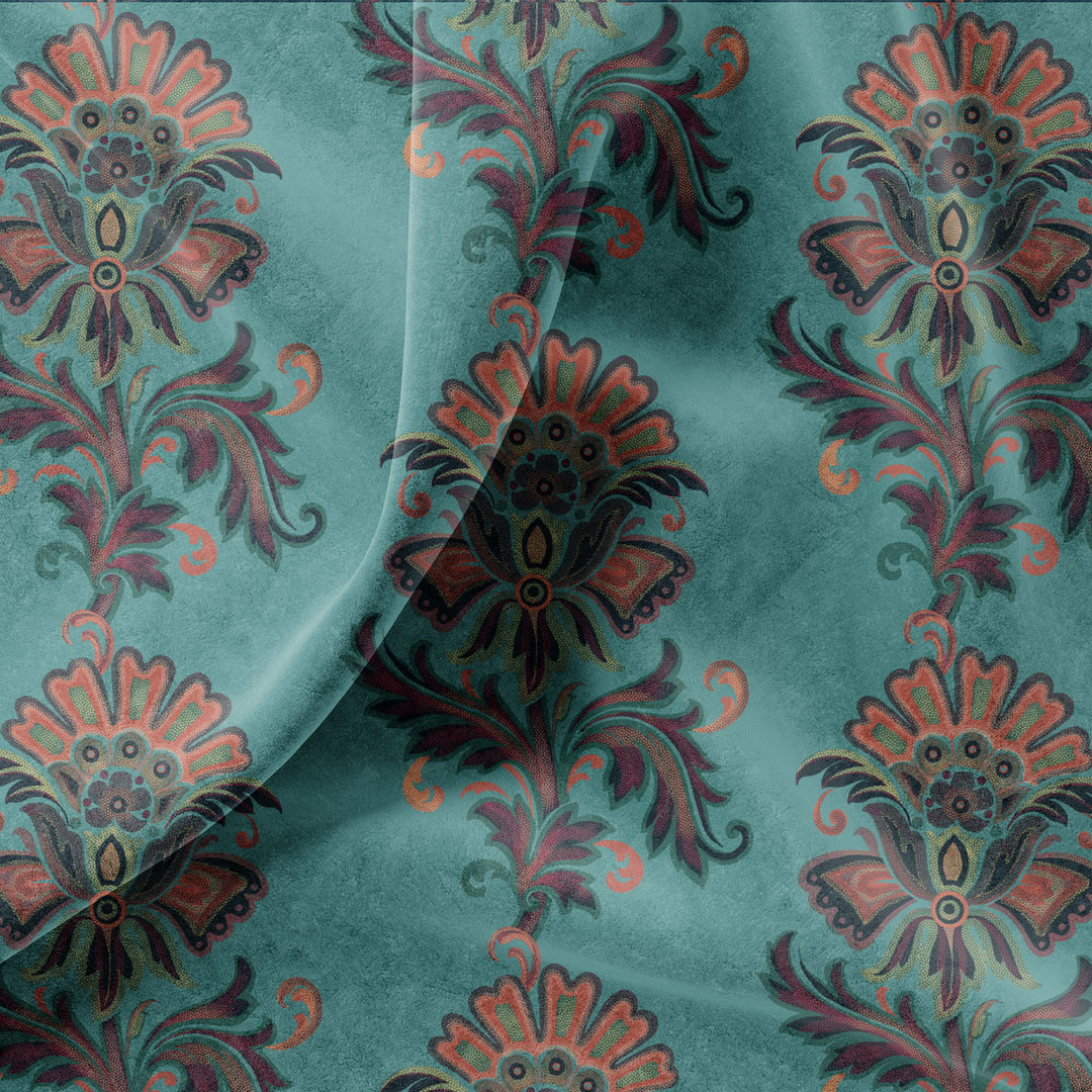 Fleur Maya Blue Velvet Sample