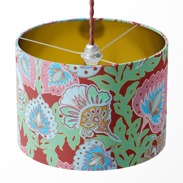 Garden of India Rust Drum Lampshade