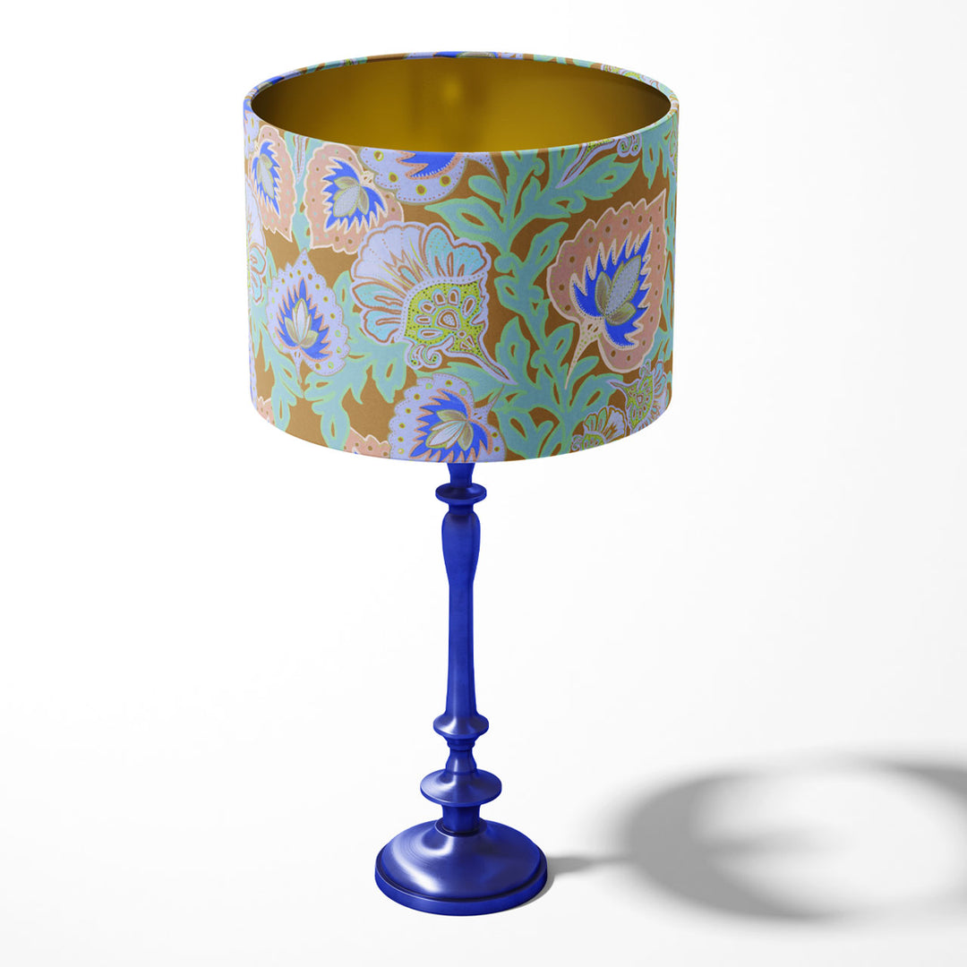 Garden of India Mustard Drum Lampshade