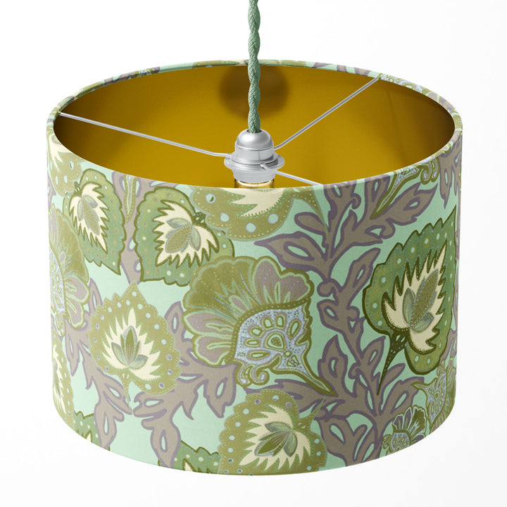 Garden of India Pistachio Drum Lampshade