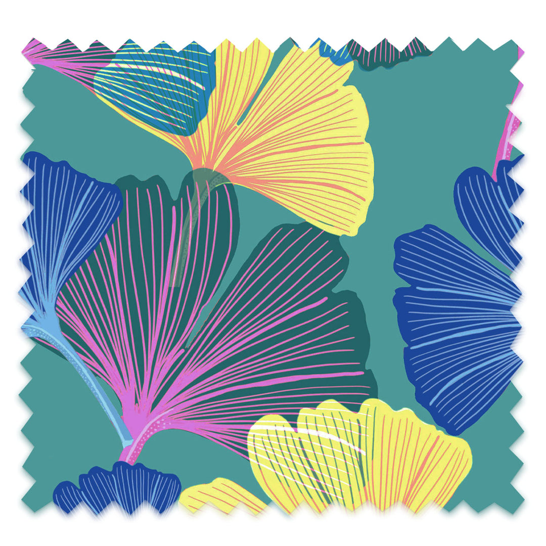 Ginkgo Shamrock Velvet Fabric