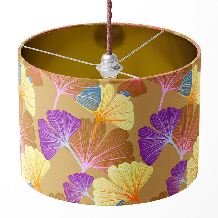 Ginkgo Pumpkin Drum Lampshade