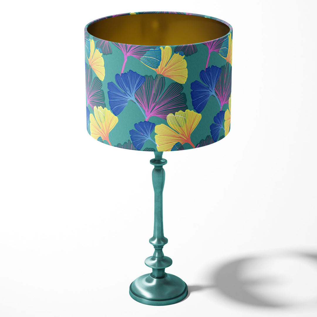 Ginkgo Shamrock Drum Lampshade