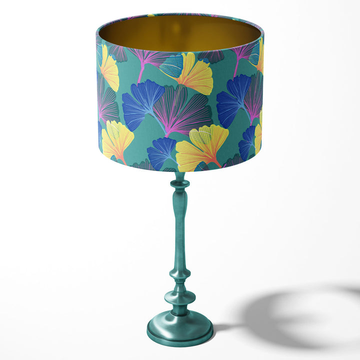 Ginkgo Shamrock Drum Lampshade