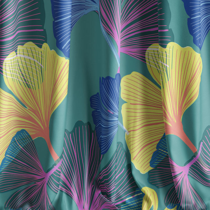 Ginkgo Shamrock Velvet Fabric
