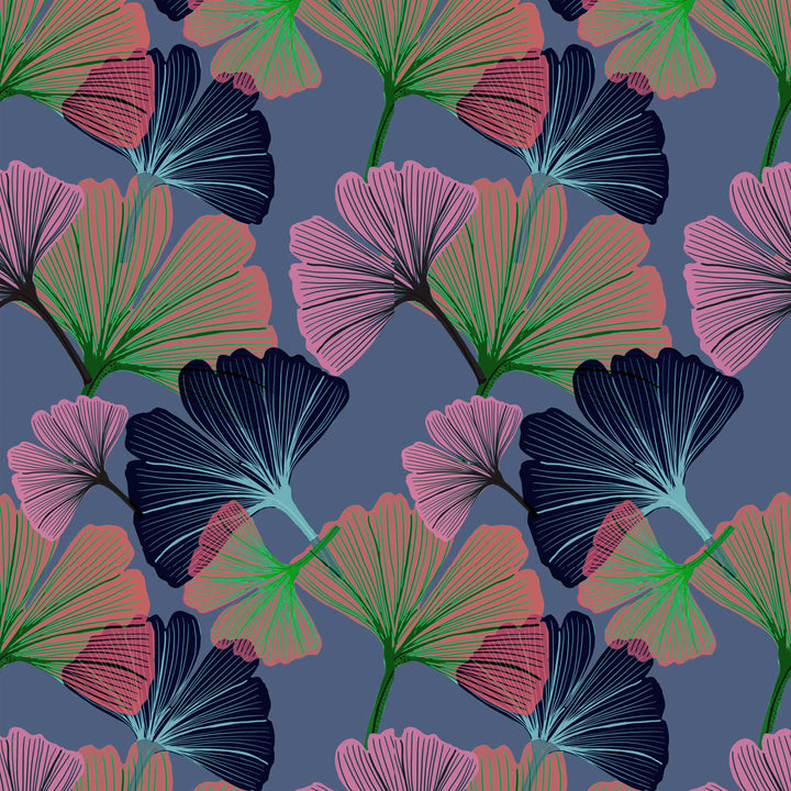 Ginkgo Violet Wallpaper