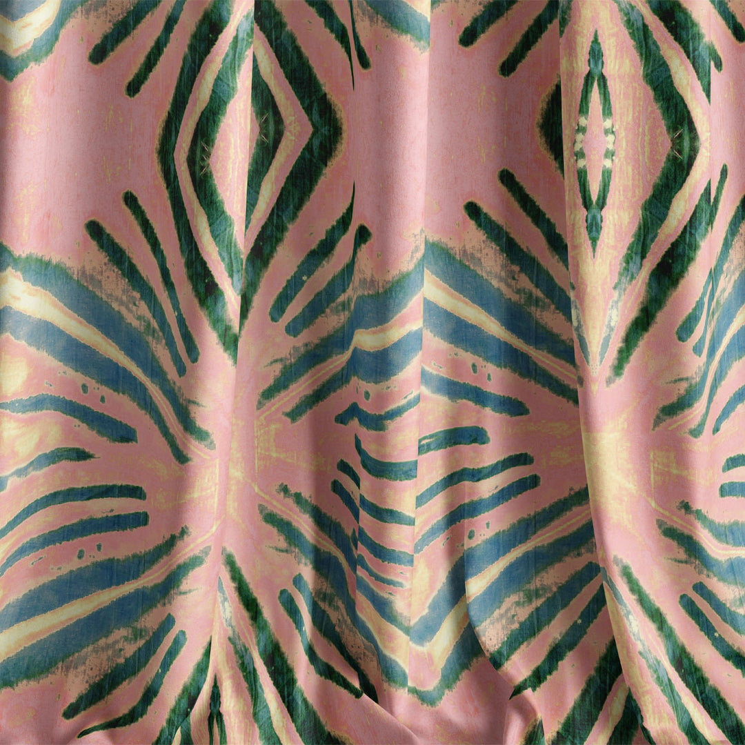 Itajime Diamond Blush Velvet Fabric Sample