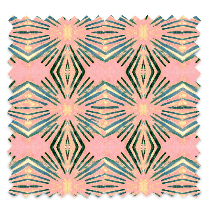 Itajime Diamond Blush Velvet Fabric