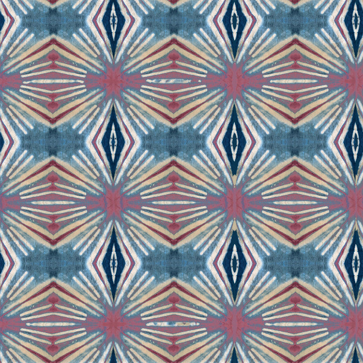 Itajime Diamond Rouge Velvet Fabric