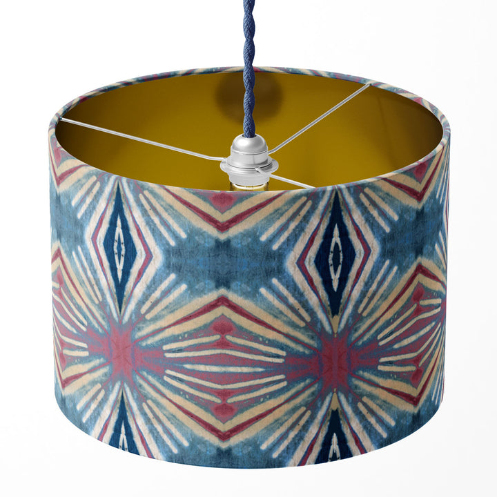 Itajime Diamond Rouge Drum Lampshade