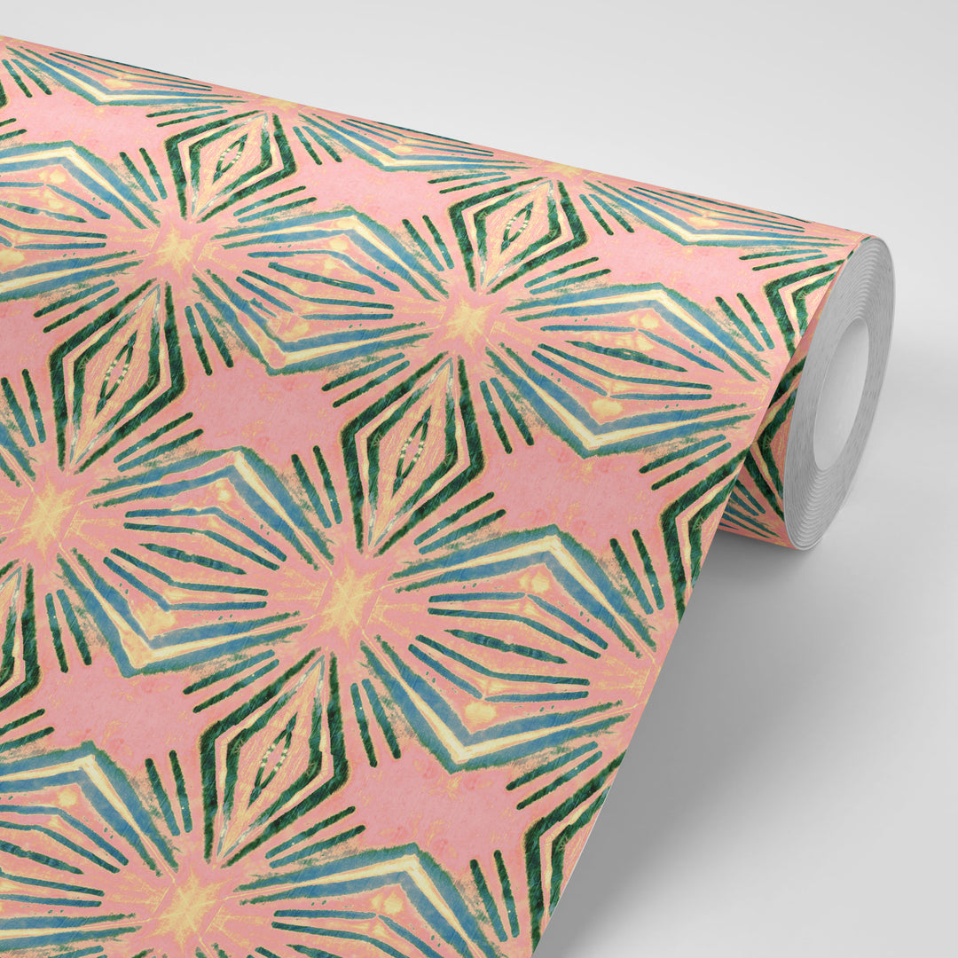 Itajime Diamond Blush Wallpaper