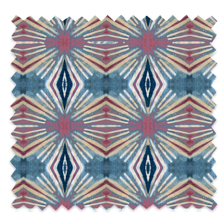 Itajime Diamond Rouge Velvet Fabric Sample