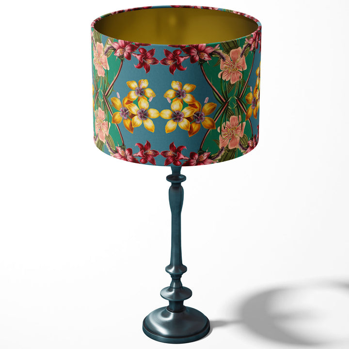 Hampi Sapphire Drum Lampshade