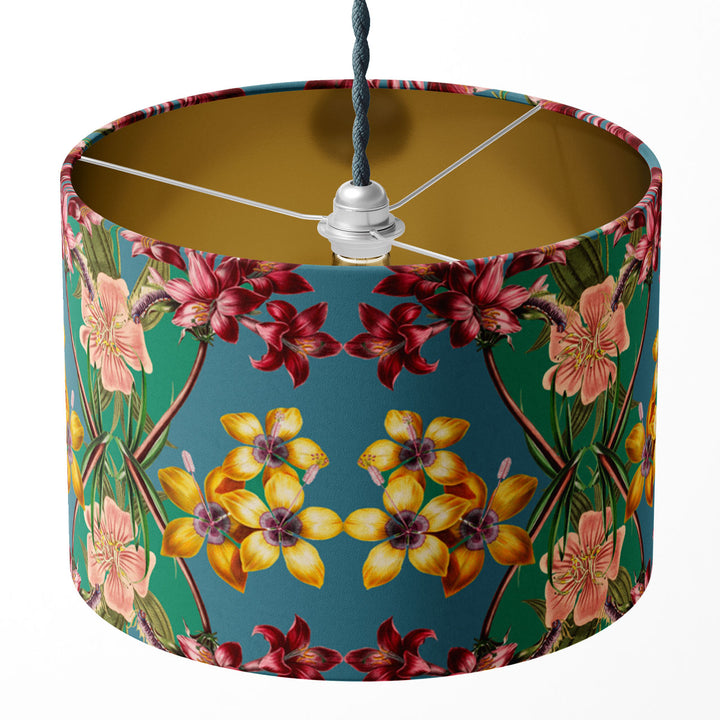 Hampi Sapphire Drum Lampshade