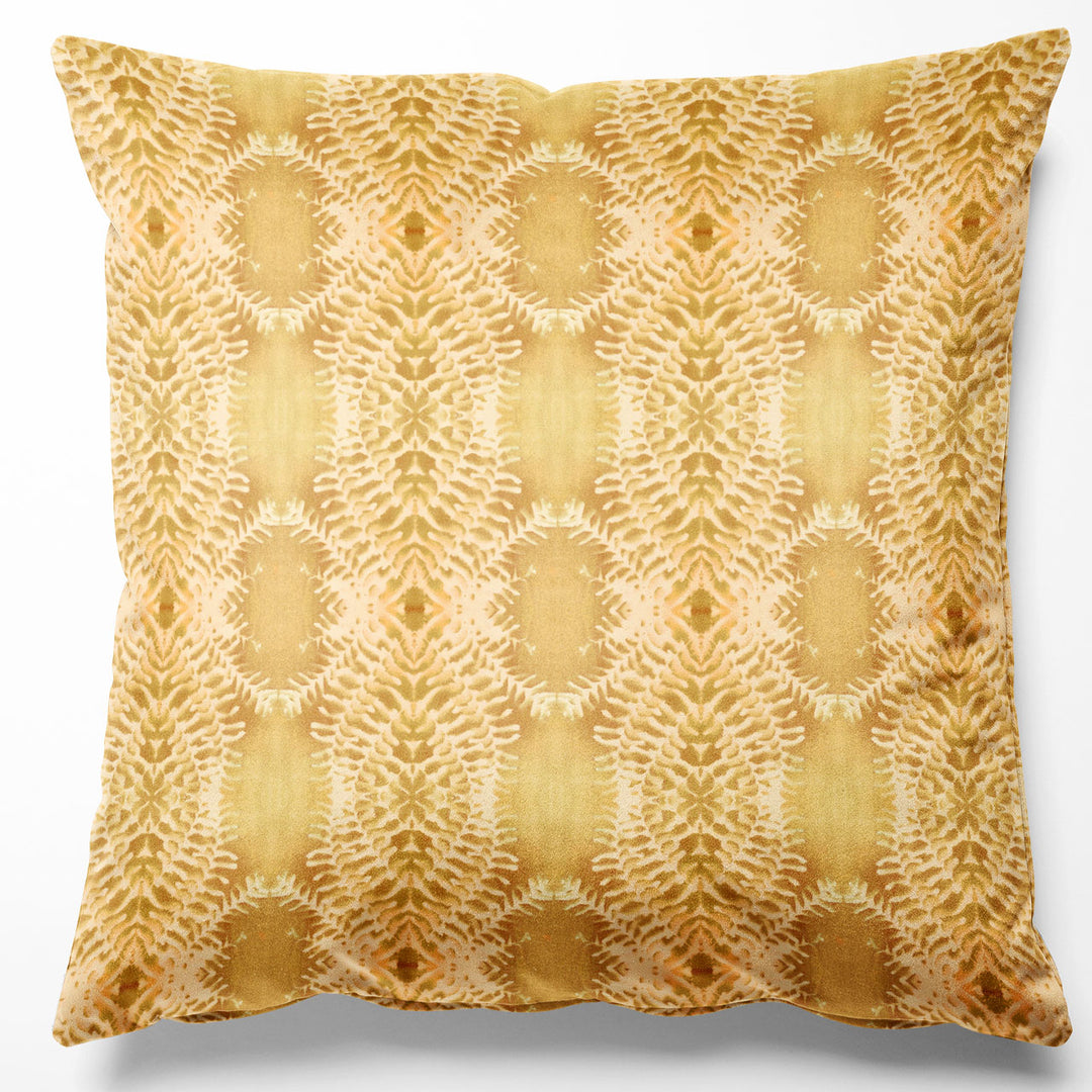 Lumière Lemon Velvet Cushion