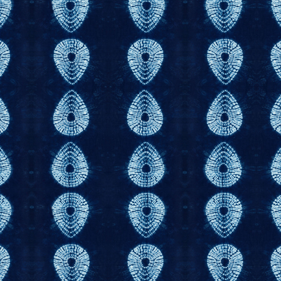 Indigo Nui Tear Drop Velvet Fabric